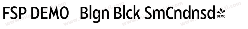 FSP DEMO   Blgn Blck SmCndnsd字体转换